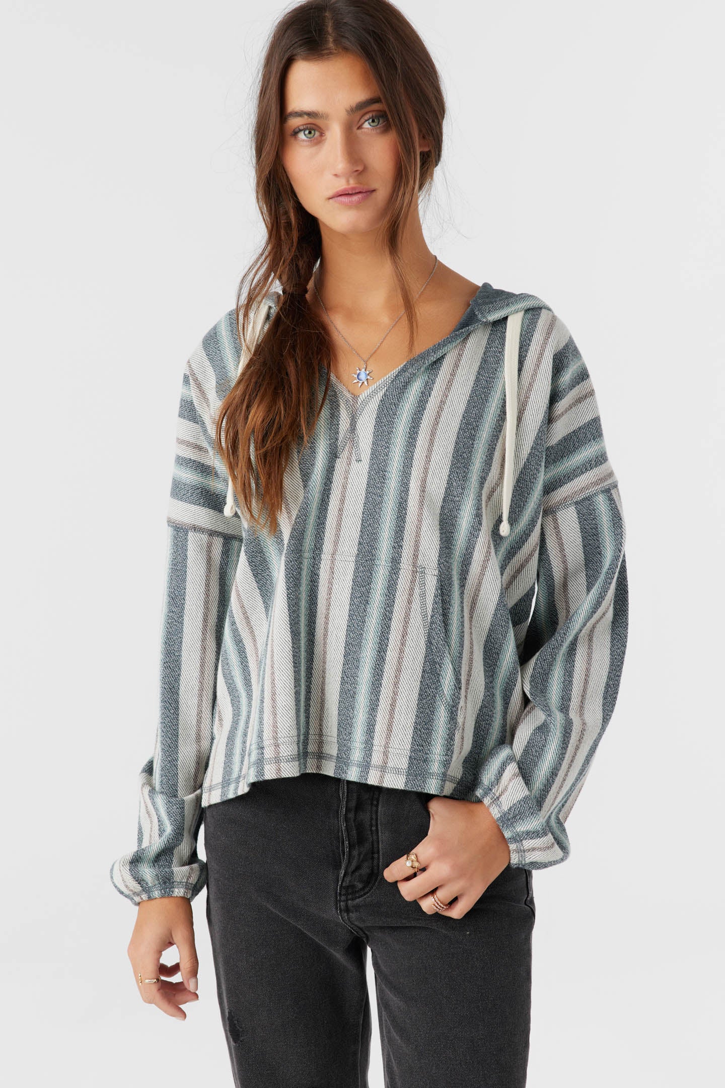 ROSARITO HOODED LOUNGE PULLOVER