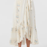 Adilah High-Low Wrap Skirt