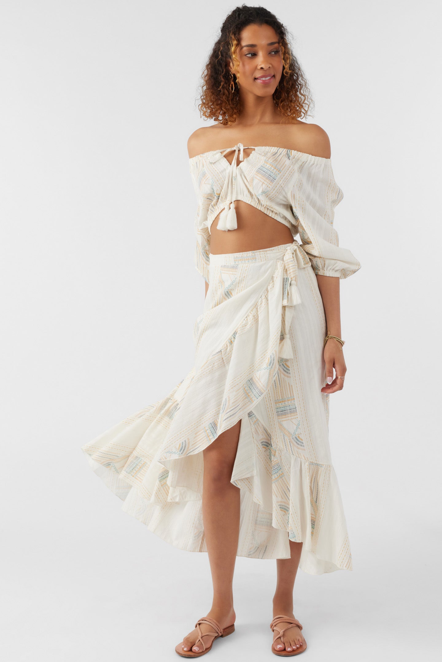 ADILAH HIGH-LOW WRAP SKIRT