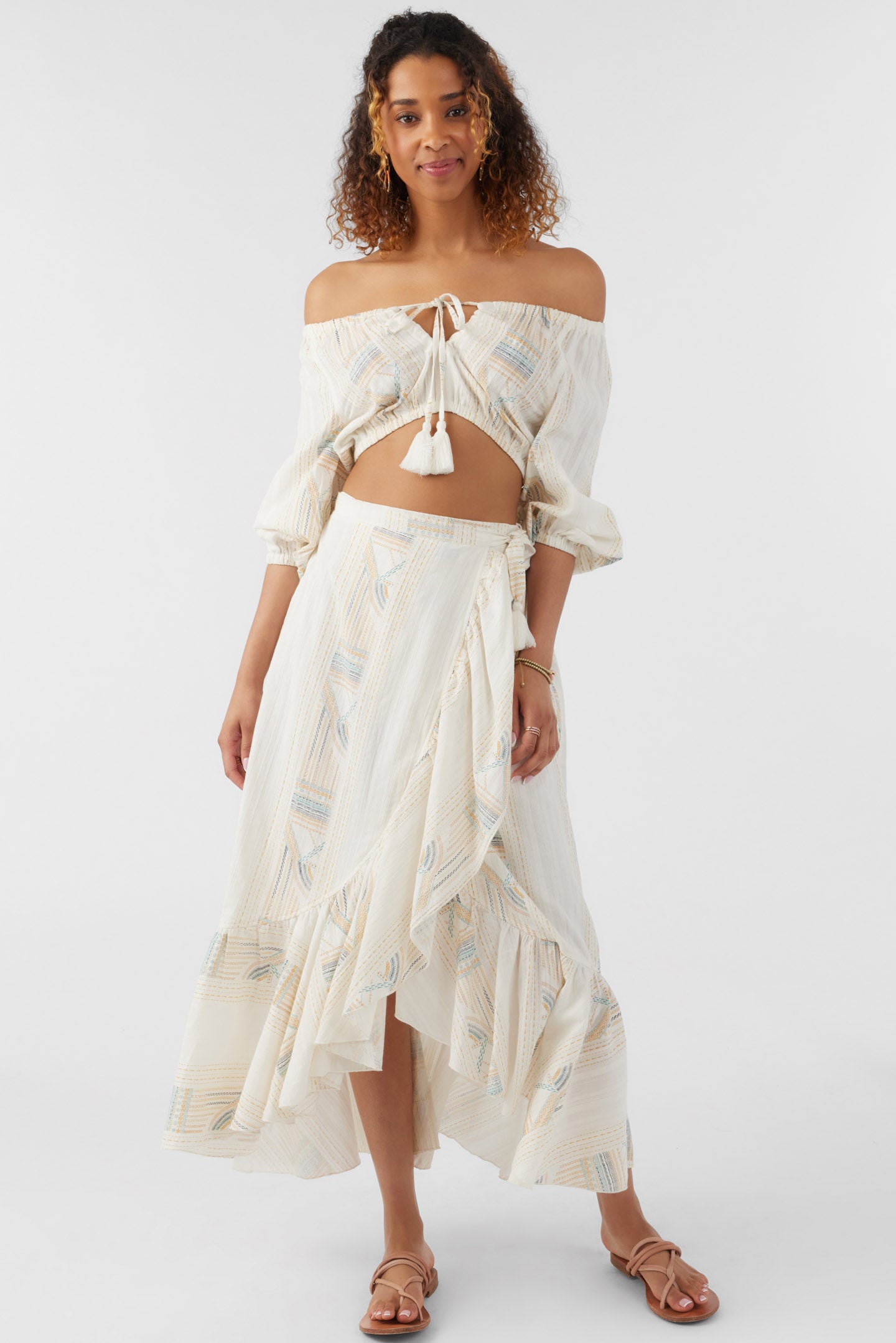 ADILAH HIGH-LOW WRAP SKIRT