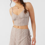 Arli Cece Gingham Skirt