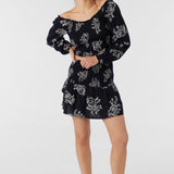 Cierra Nadia Paisley Smocked Mini Skirt