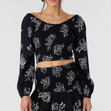 Cierra Nadia Paisley Smocked Mini Skirt