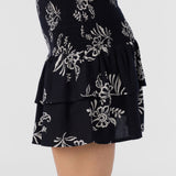 Cierra Nadia Paisley Smocked Mini Skirt