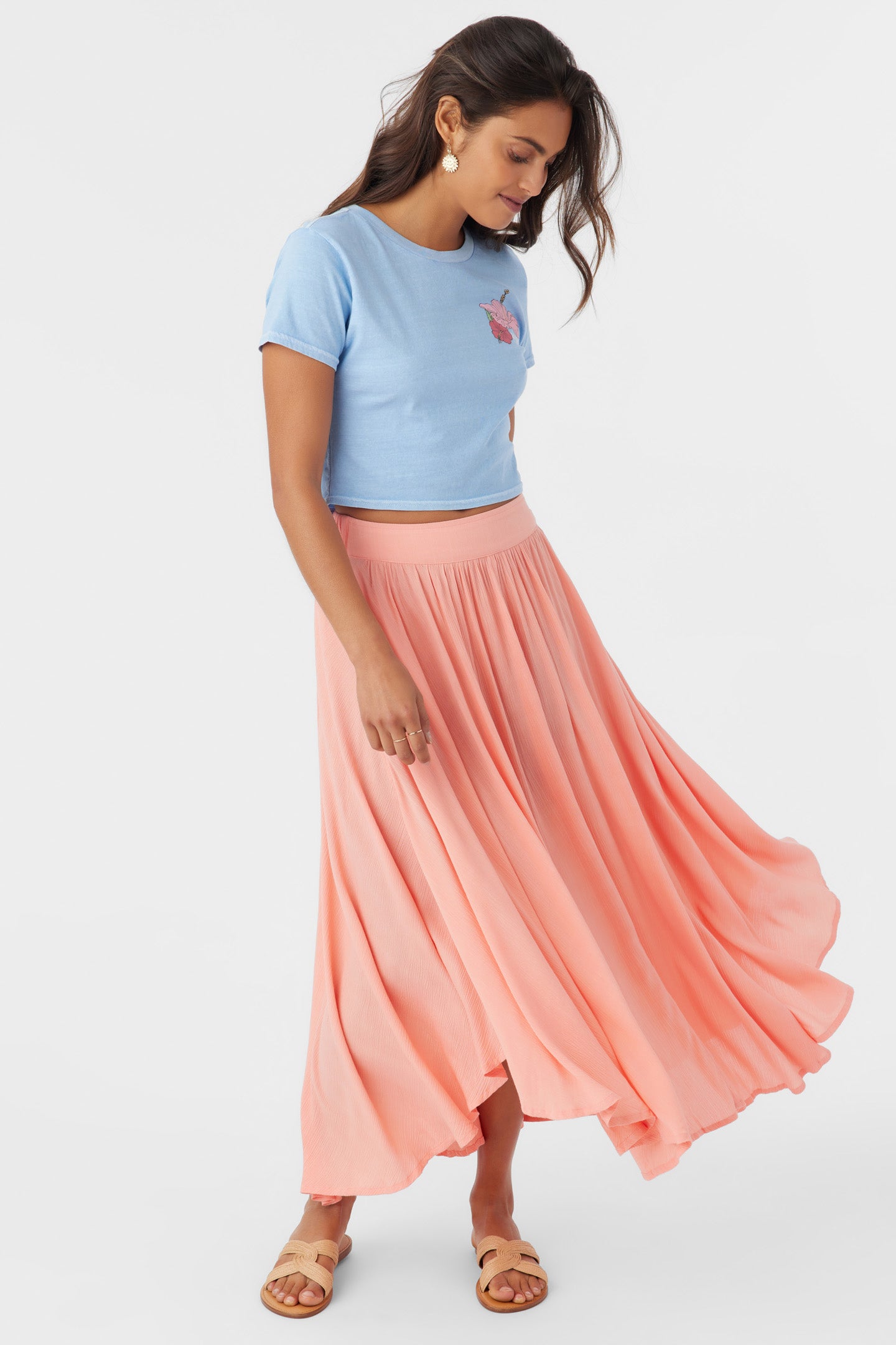 MARNIE SOLID MIDI SKIRT