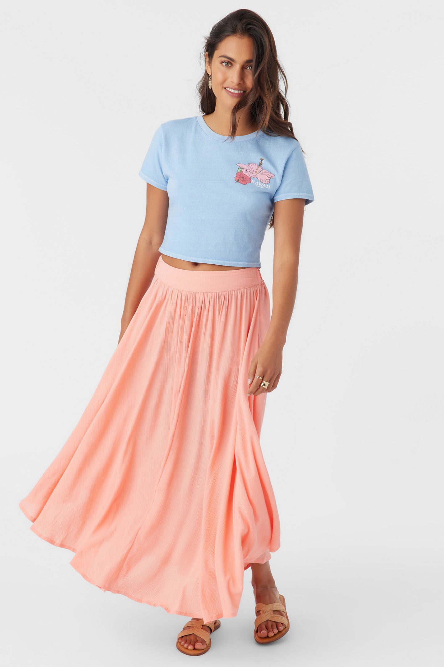 MARNIE SOLID MIDI SKIRT