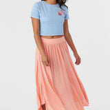 Marnie Solid Midi Skirt
