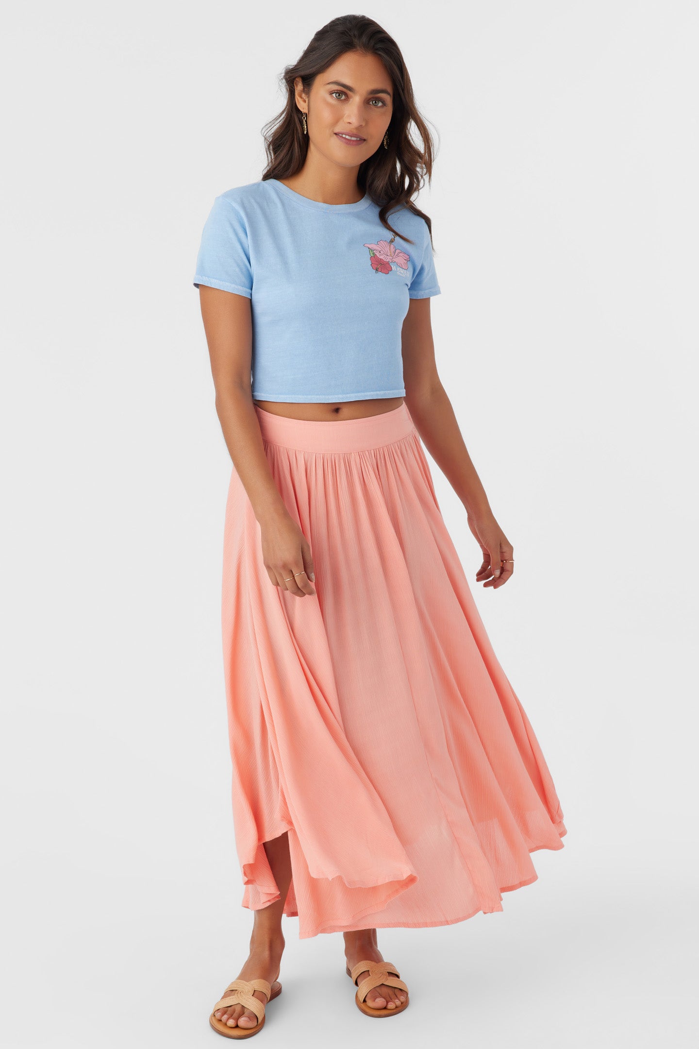 MARNIE SOLID MIDI SKIRT