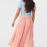 Marnie Solid Midi Skirt