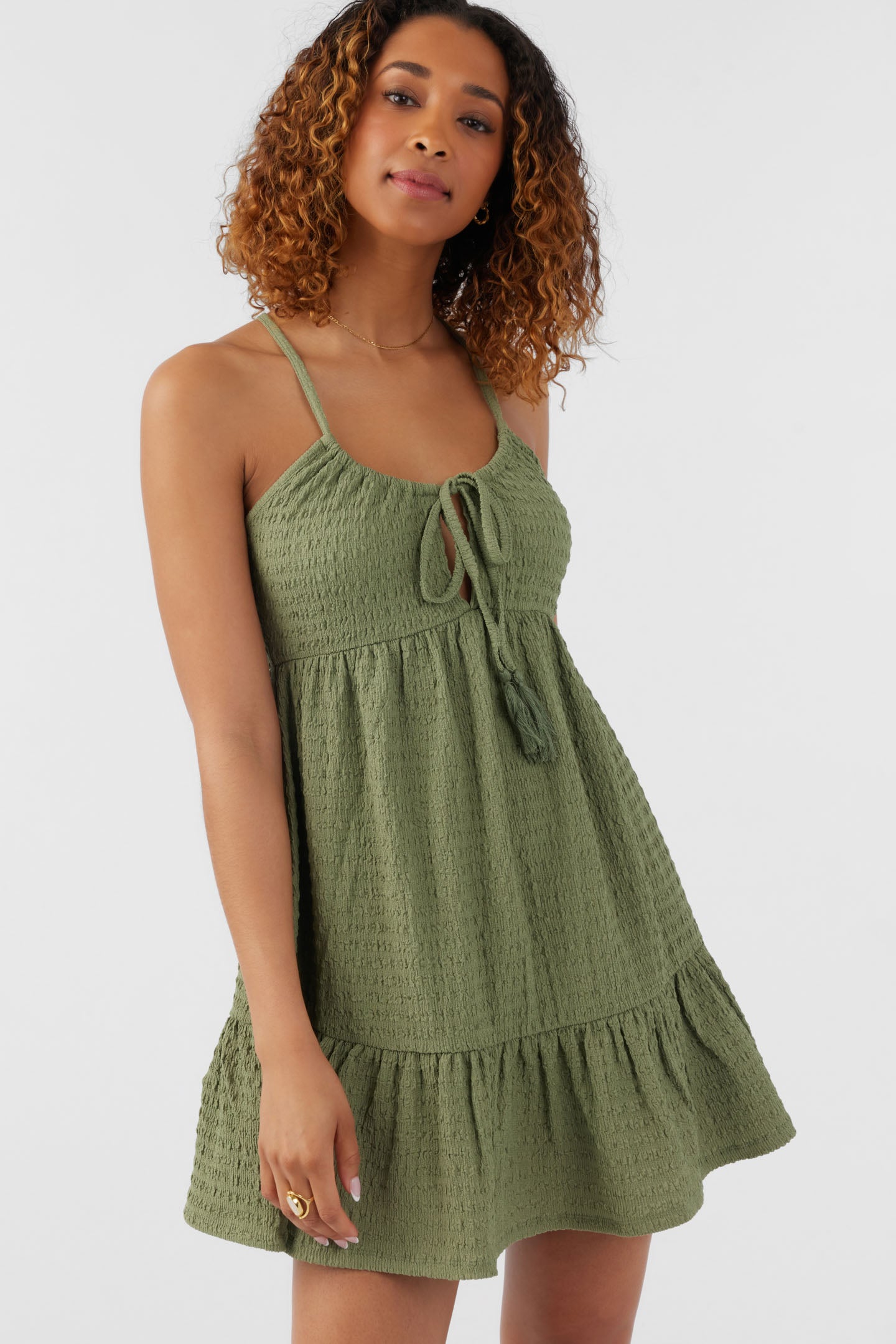 SAIGE TEXTURED KNIT SHORT DRESS