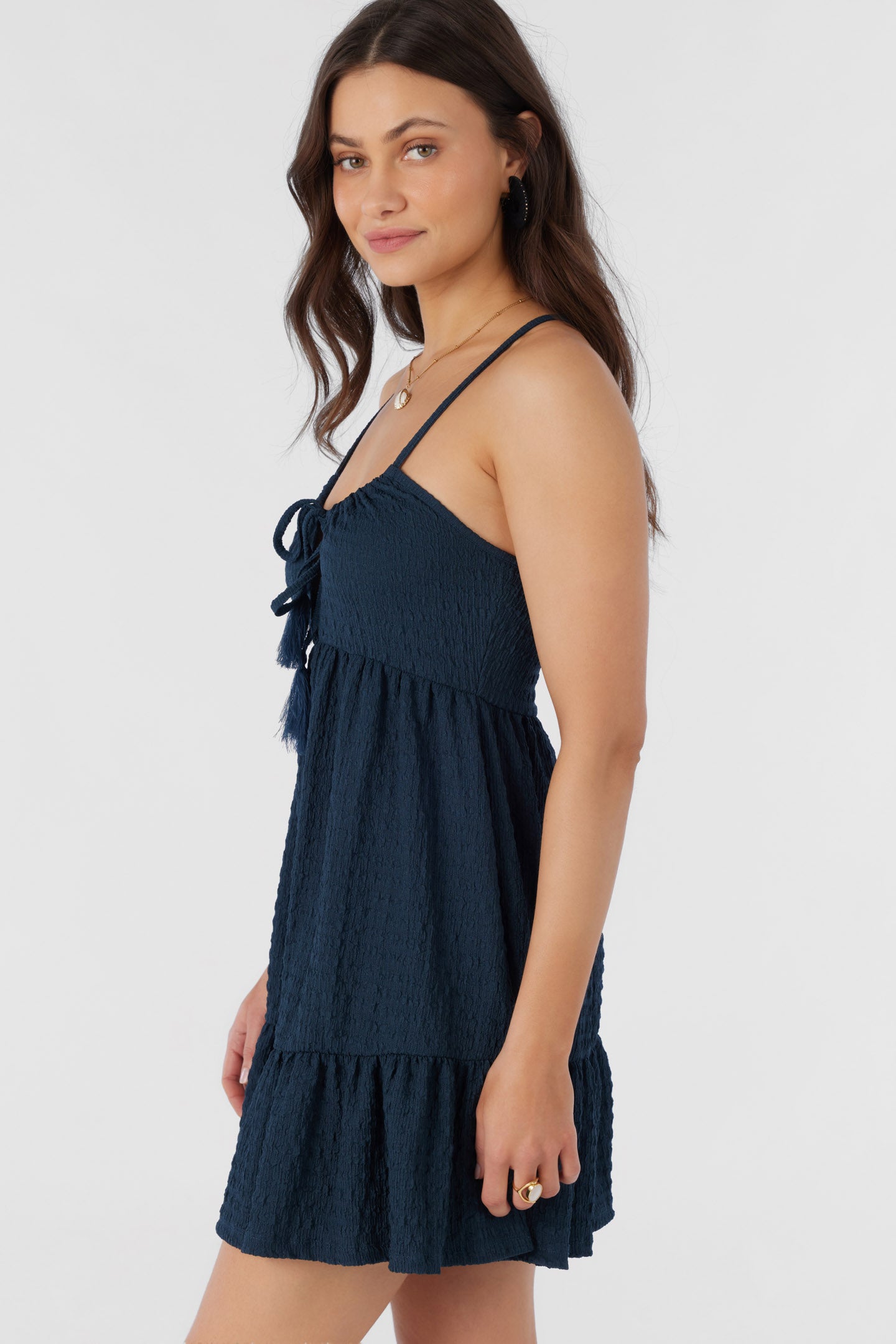 SAIGE TEXTURED KNIT SHORT DRESS