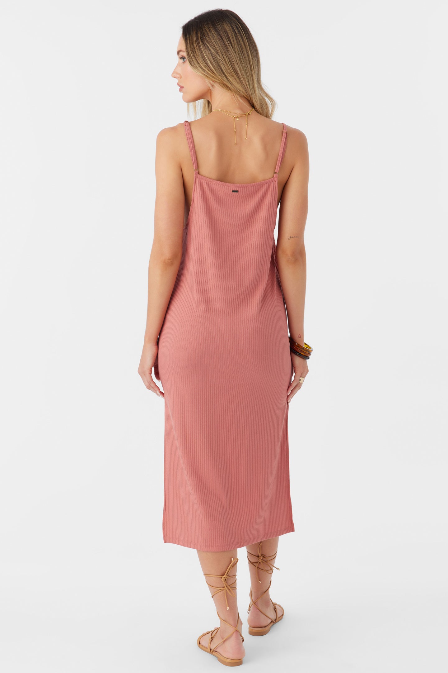 FYNNLY RIB KNIT MIDI DRESS