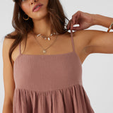 Hadia Crinkle Double Gauze Mini Dress