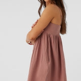 Hadia Crinkle Double Gauze Mini Dress