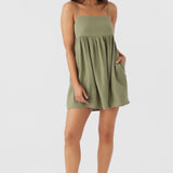 Hadia Crinkle Double Gauze Mini Dress