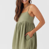 Hadia Crinkle Double Gauze Mini Dress