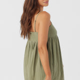 Hadia Crinkle Double Gauze Mini Dress