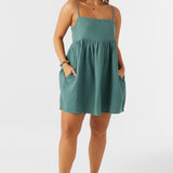 Hadia Crinkle Double Gauze Mini Dress