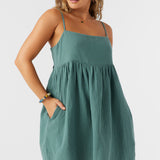 Hadia Crinkle Double Gauze Mini Dress