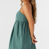 Hadia Crinkle Double Gauze Mini Dress