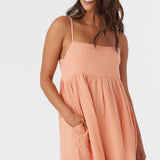 Hadia Crinkle Double Gauze Mini Dress