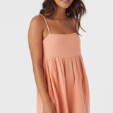 Hadia Crinkle Double Gauze Mini Dress