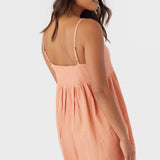 Hadia Crinkle Double Gauze Mini Dress