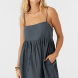 Hadia Crinkle Double Gauze Mini Dress