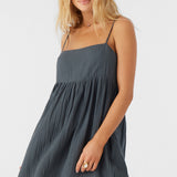 Hadia Crinkle Double Gauze Mini Dress