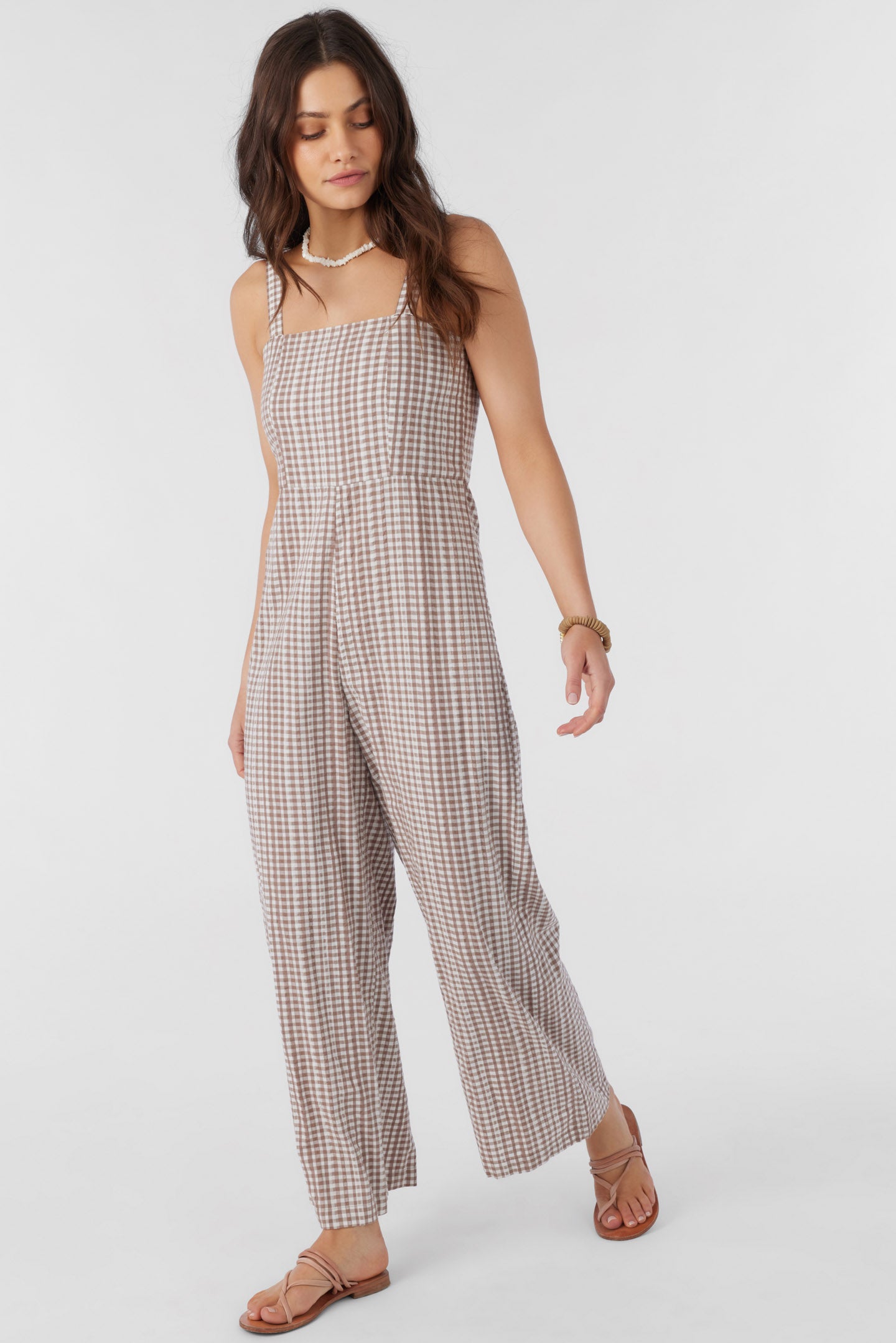 CLARICE CECE GINGHAM JUMPSUIT