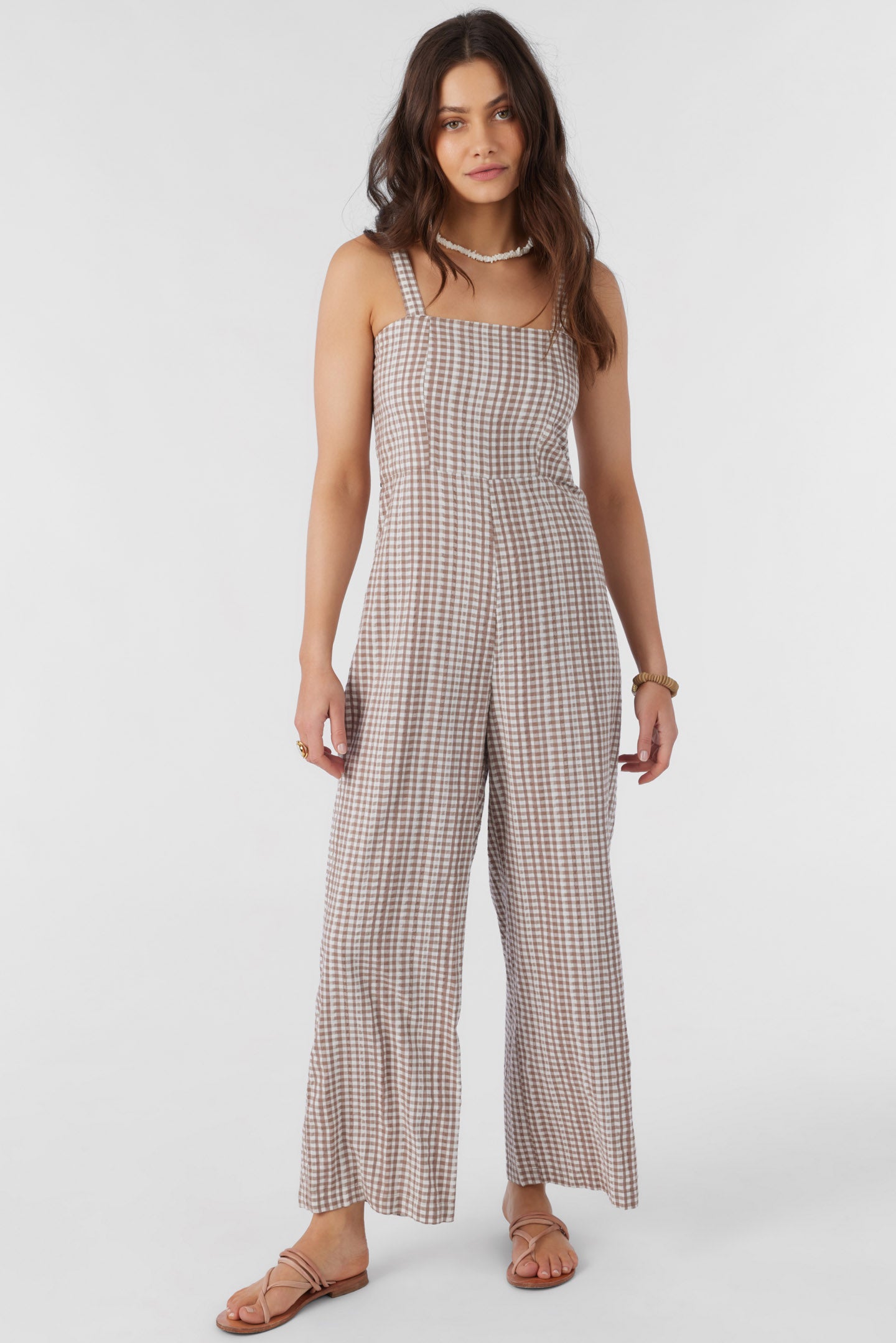 CLARICE CECE GINGHAM JUMPSUIT