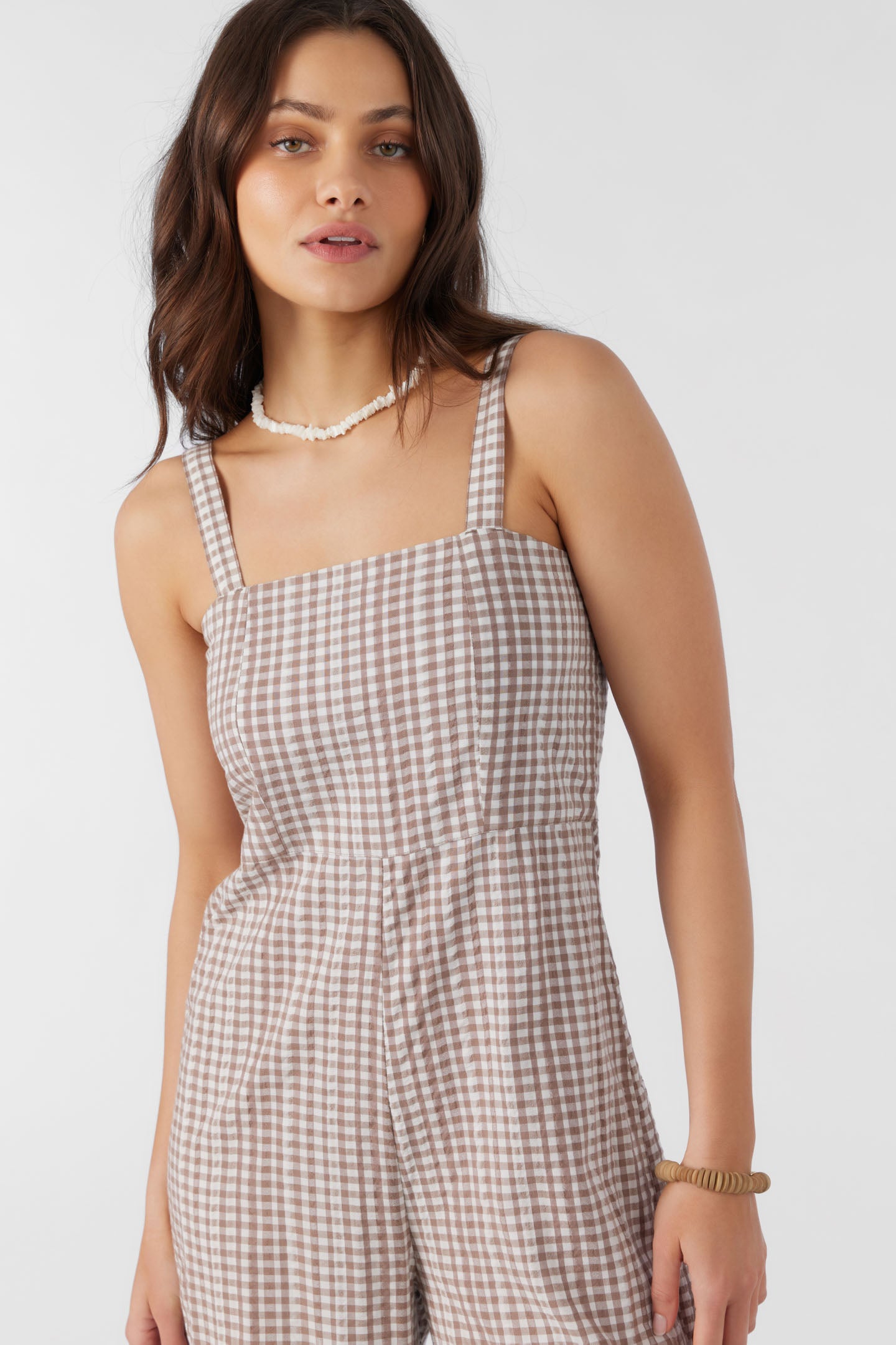 CLARICE CECE GINGHAM JUMPSUIT