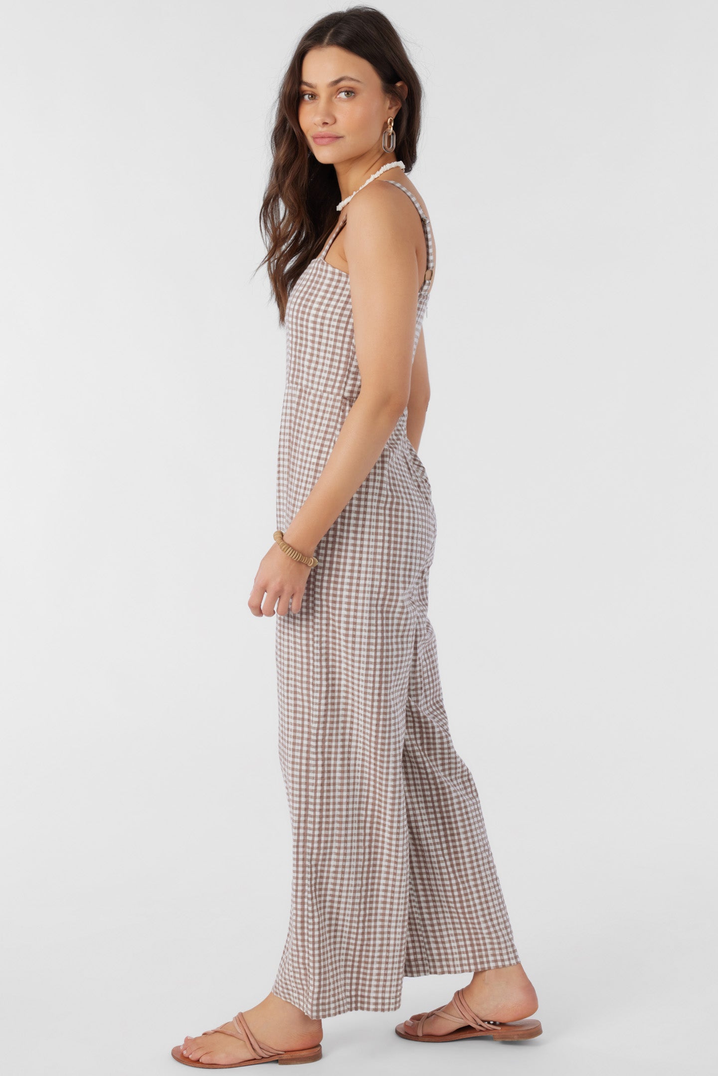 CLARICE CECE GINGHAM JUMPSUIT