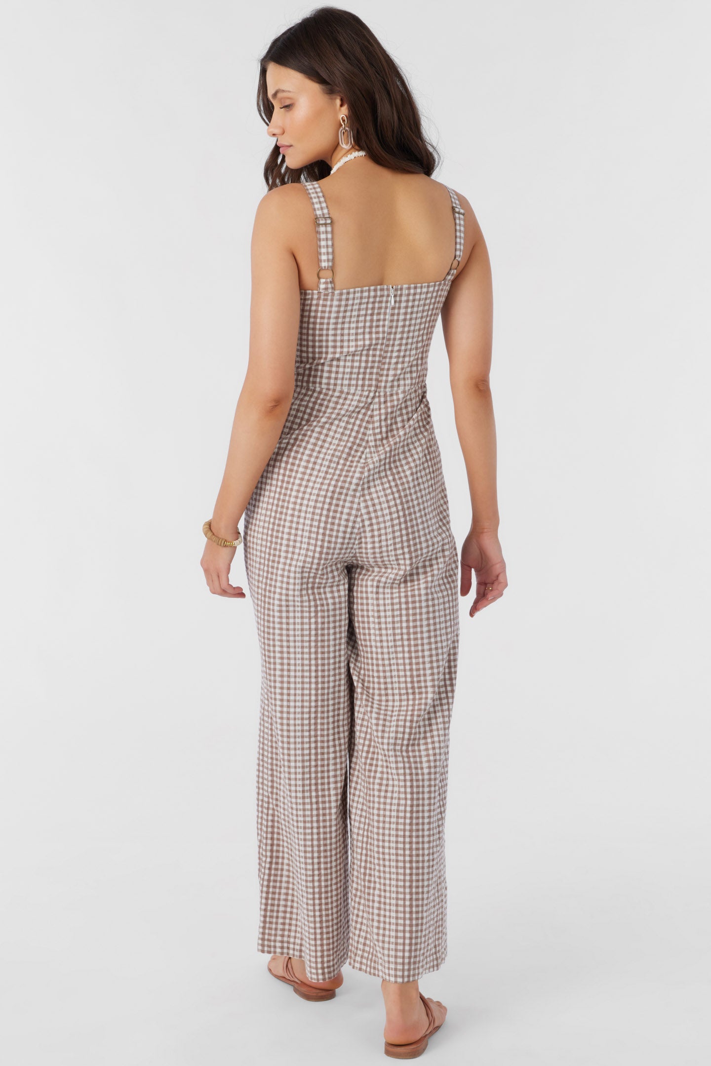 CLARICE CECE GINGHAM JUMPSUIT