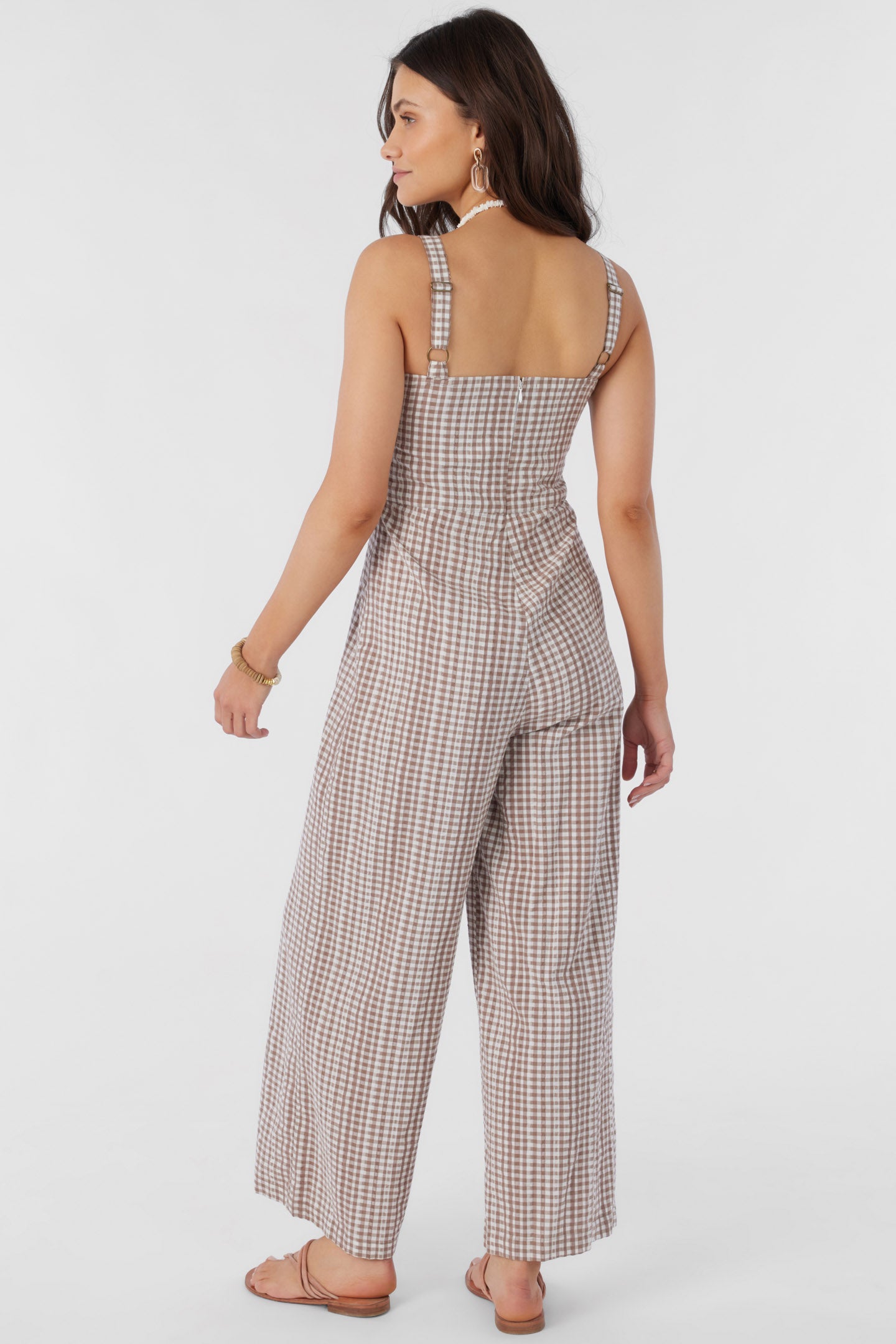 CLARICE CECE GINGHAM JUMPSUIT