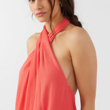 Naima Solid Halter Dress