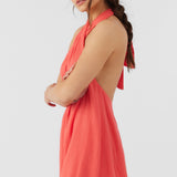 Naima Solid Halter Dress