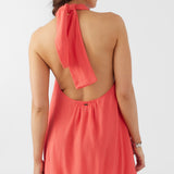 Naima Solid Halter Dress