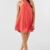 Naima Solid Halter Dress