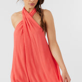 Naima Solid Halter Dress