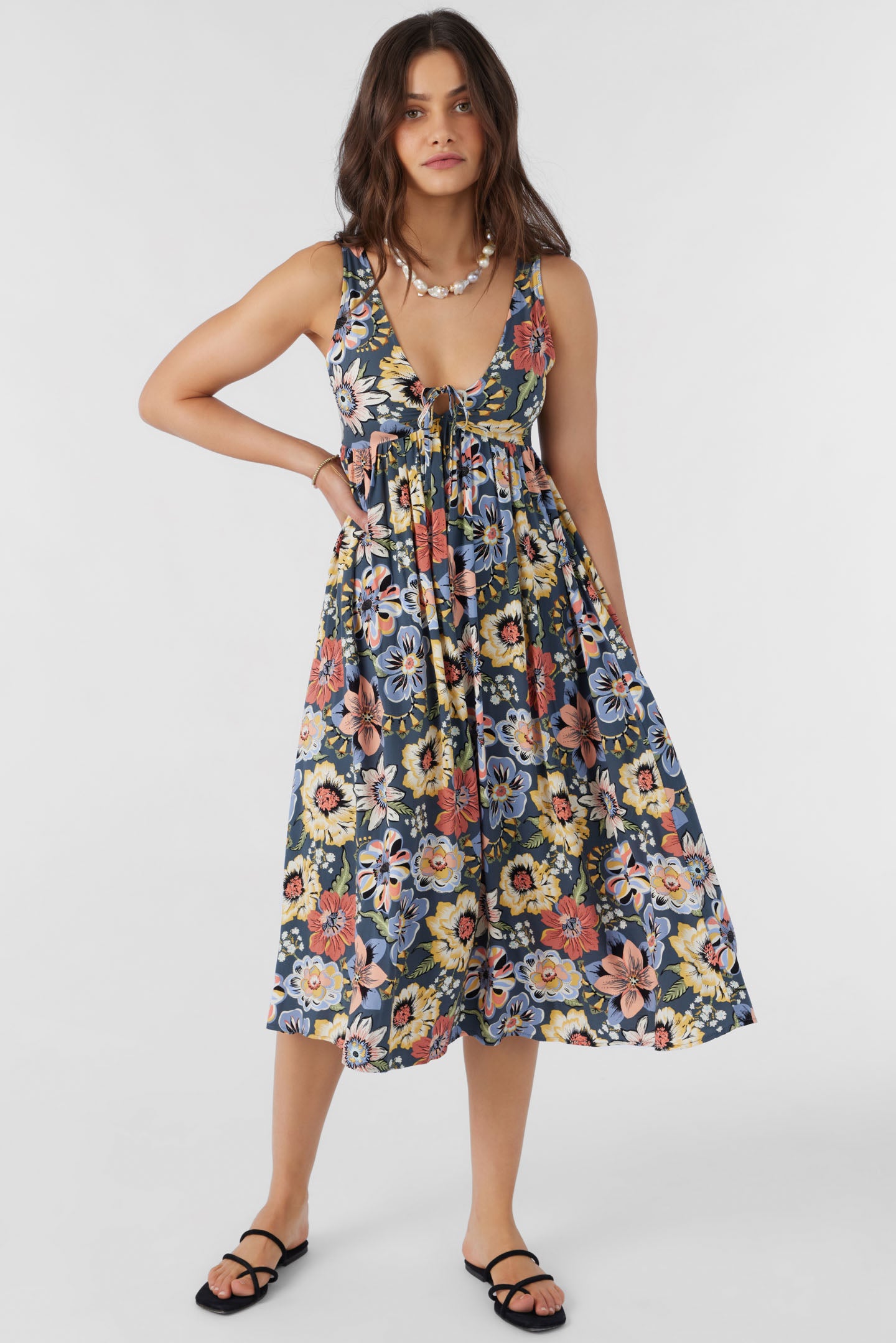 ISSY TALITHA FLORAL MIDI DRESS