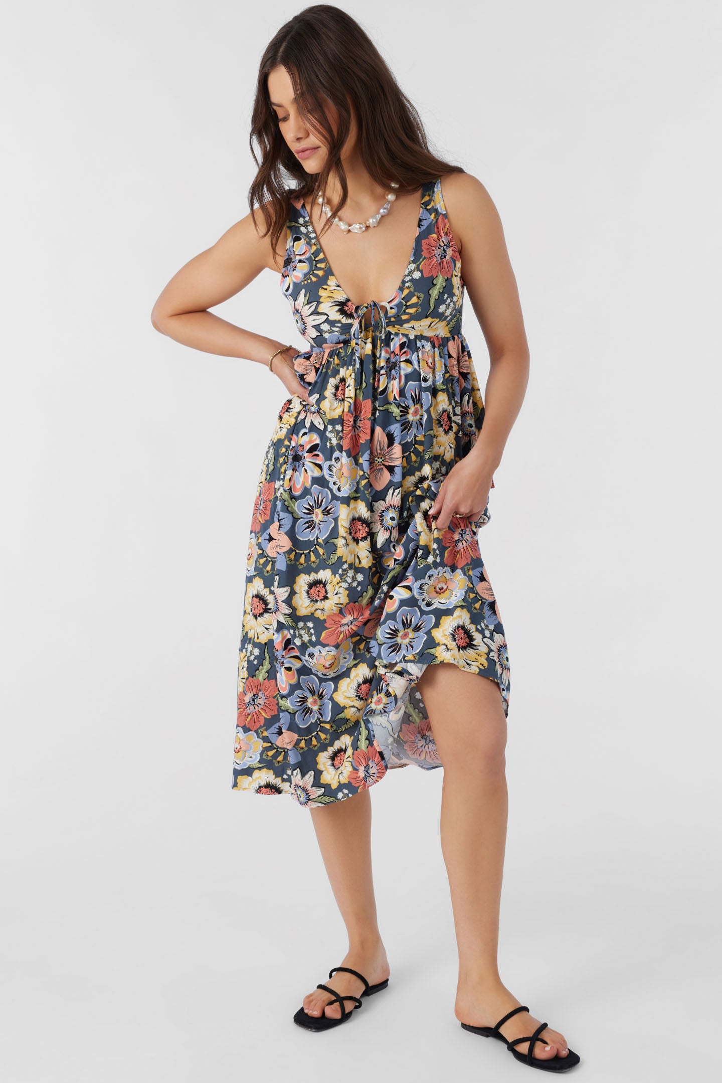 ISSY TALITHA FLORAL MIDI DRESS