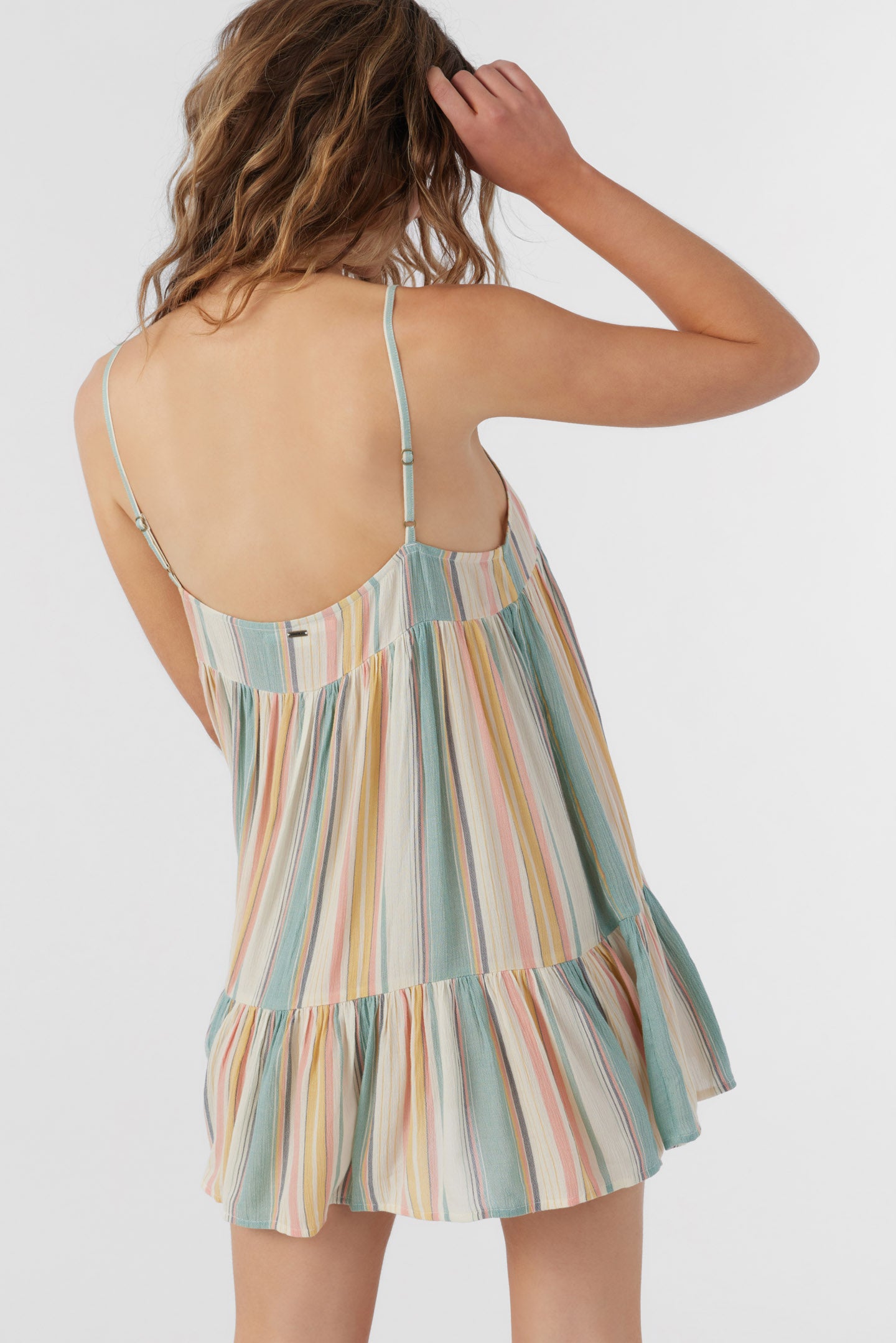 SALTWATER ESSENTIALS RILEE BEACHBOUND STRIPE COVER-UP DRESS