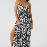 Mel Maxi Beach Hut Geo Swim Cover-Up Dress