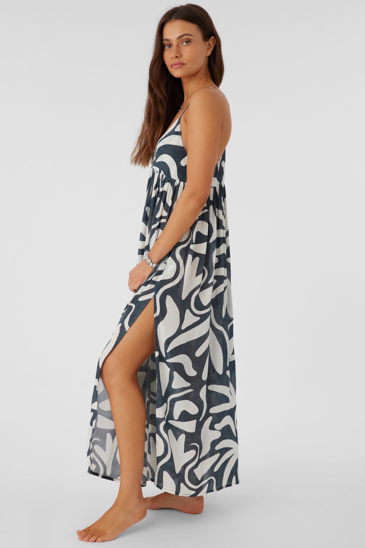 MEL MAXI BEACH HUT GEO SWIM COVER-UP DRESS