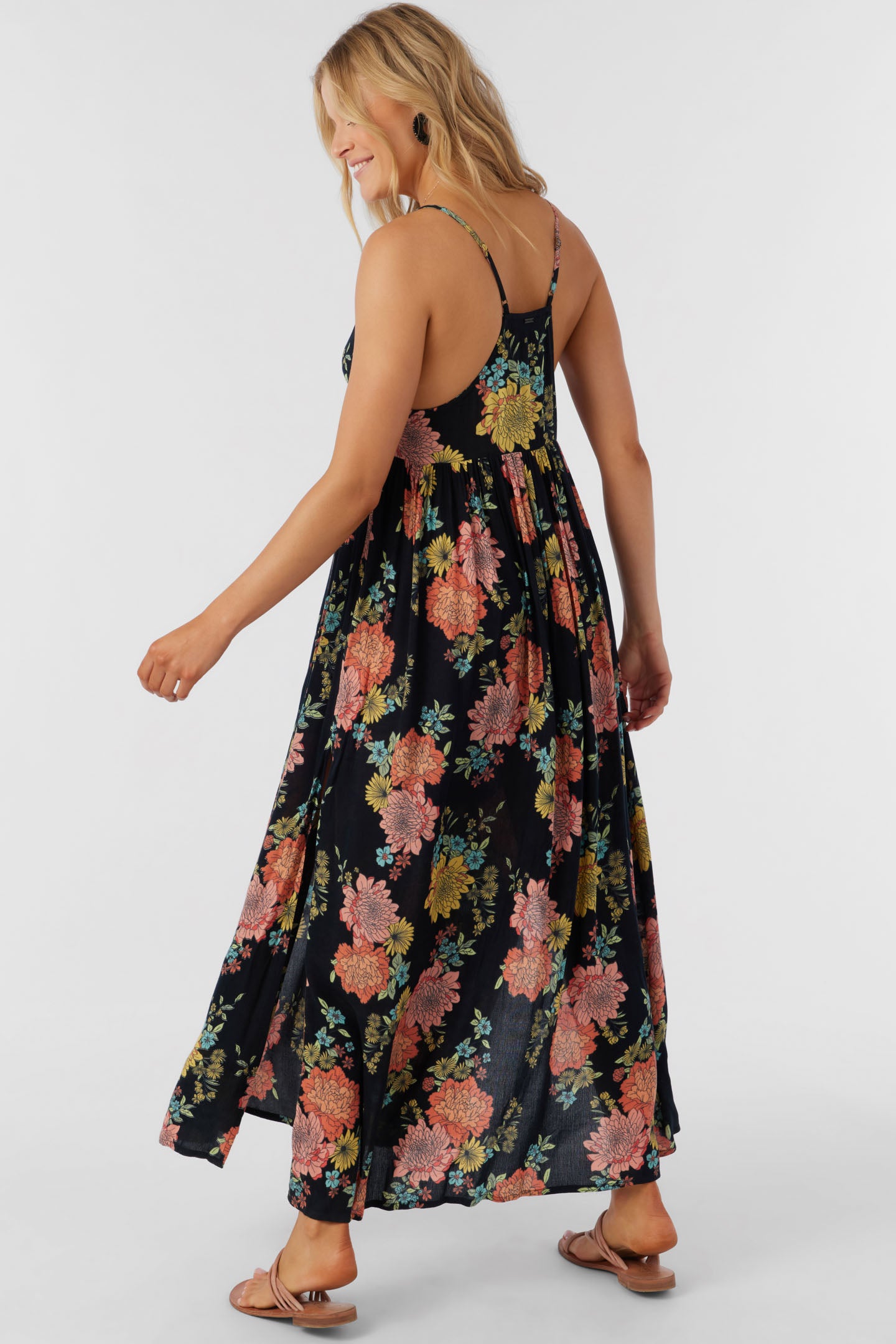 MEL MAXI KALI FLORAL SWIM COVER-UP DRESS