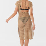 Nina Midi Crochet Lace Cover-Up Dress