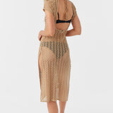 Nina Midi Crochet Lace Cover-Up Dress