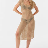 Nina Midi Crochet Lace Cover-Up Dress
