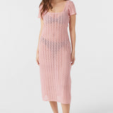 Nina Midi Crochet Lace Cover-Up Dress